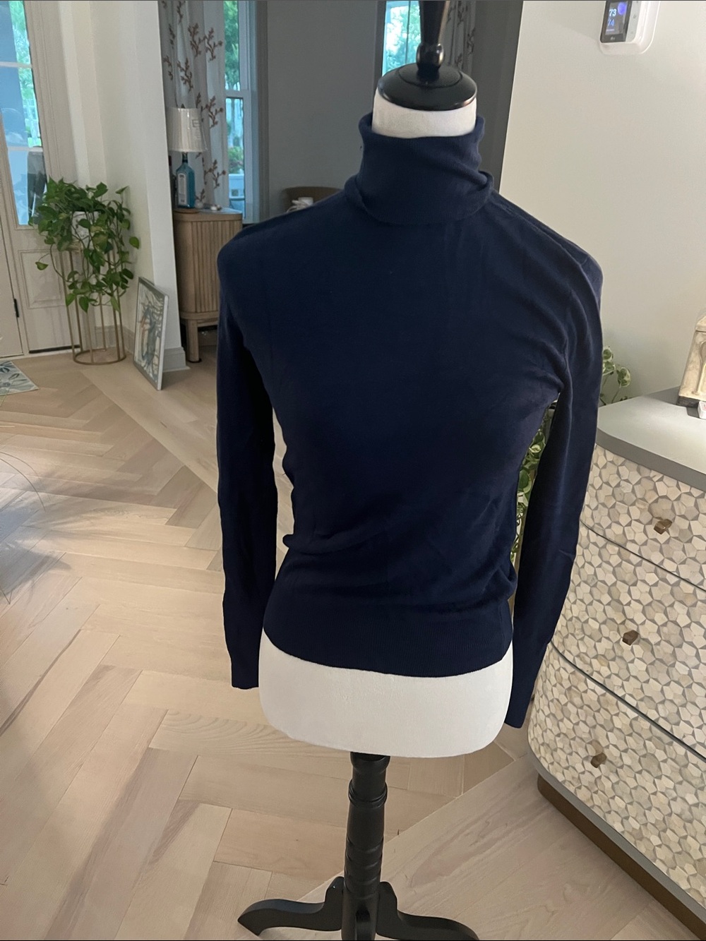 Truth Navy Rollneck Turtleneck Sweater